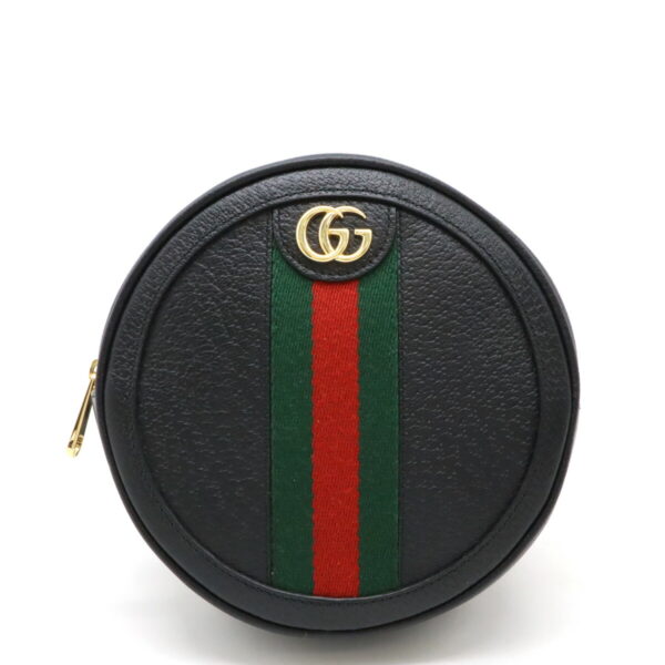 12480738 1 Gucci Ophidia GG Marmont Round Backpack Leather Black