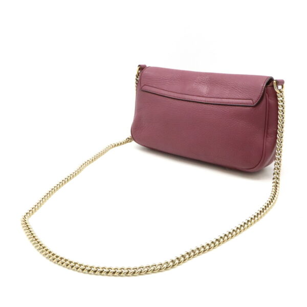 12480741 2 Gucci Soho Fringe Chain Shoulder Bag Leather Purple