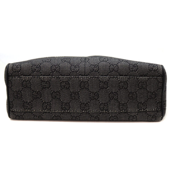 1334 5 Gucci Shoulder Bag Canvas Denim Black