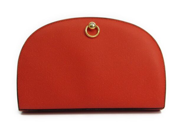 138402 170 1 Celine Clutch Bag Leather Orange