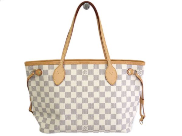 147626 170 1 Louis Vuitton Damier Neverfull PM Tote Bag Azur