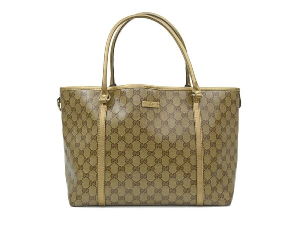 15083122 1 b Gucci GG Crystal Tote Bag Brown