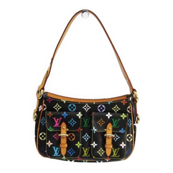 152453 170 1 Louis Vuitton Monogram Multicolor Lodge PM Shoulder Bag Noir