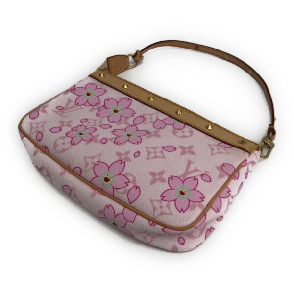 156896 170 2 Louis Vuitton Monogram Cherry Blossom Pochette Accessory Handbag Rose