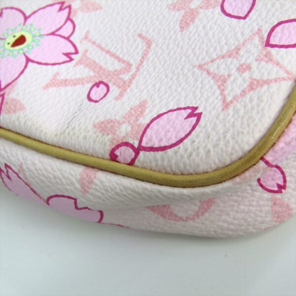 156896 170 4 Louis Vuitton Monogram Cherry Blossom Pochette Accessory Handbag Rose