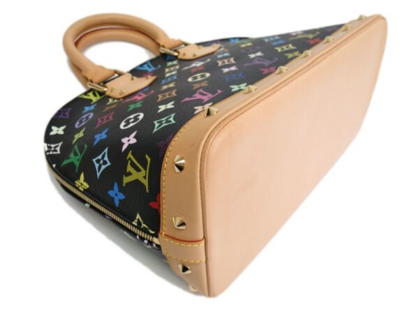 164195 170 2 Louis Vuitton Monogram Multicolor Alma Handbag Noir