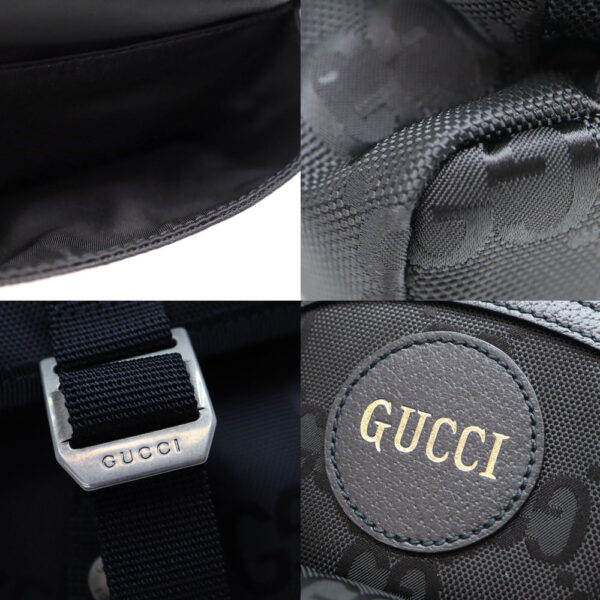 1773 6 Gucci Off The Grid Body Bag Leather Canvas Black