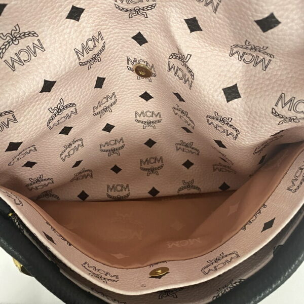 18 20221112 MCM Studded Leather Backpack Pink