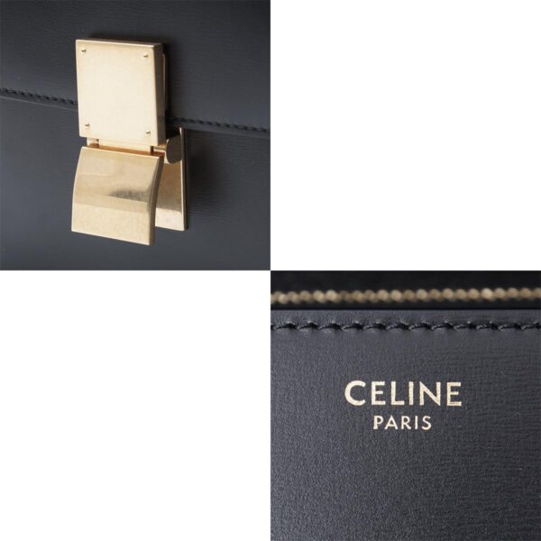 18917 3dls 38no11 Celine Shoulder Bag Black