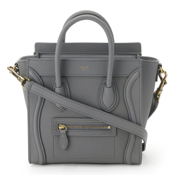 18924 3aql 10kl02 Celine Handbag 2WAY Gray