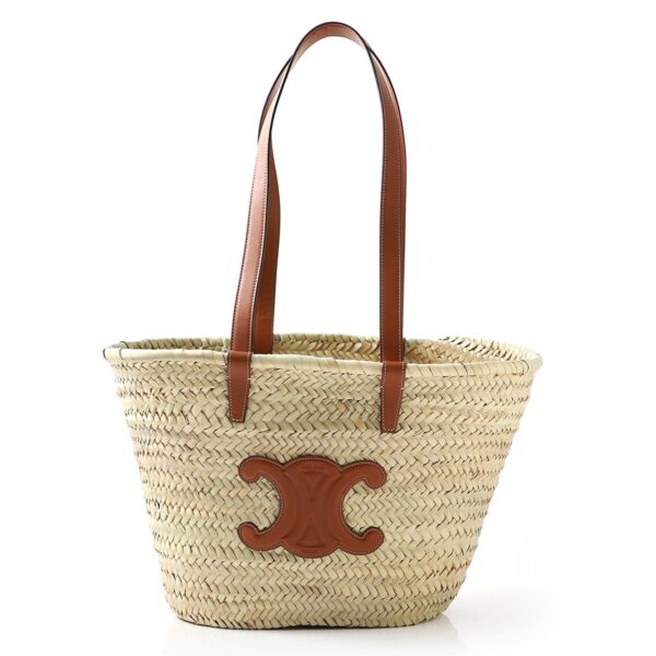 19262 2cgg 04lu02 Celine Basket Shoulder Bag Beige