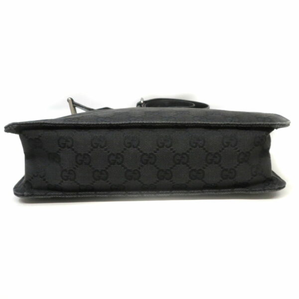 1929 Gucci Shoulder Bag GG Canvas Black