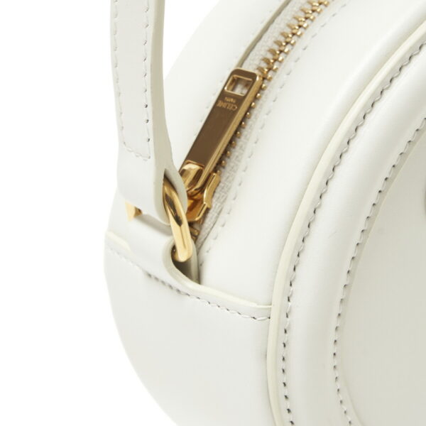 19860 3dxc 01bc08 Celine Cuir Leather Shoulder Bag White