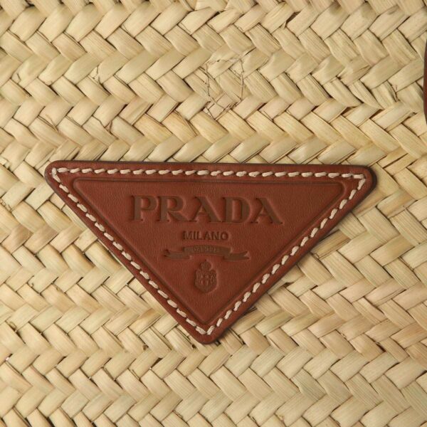 1bg314 o2dij f0a5t11 Prada Basket Tote Bag Raffia Beige