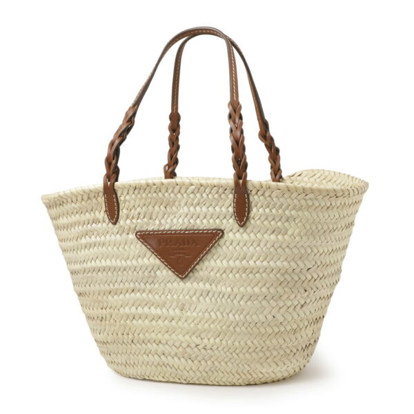 1bg463 oo2du f0a5t01 Prada Basket Tote Bag Raffia Brown