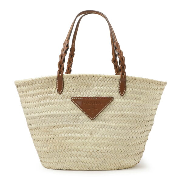 1bg463 oo2du f0a5t02 Prada Basket Tote Bag Raffia Brown