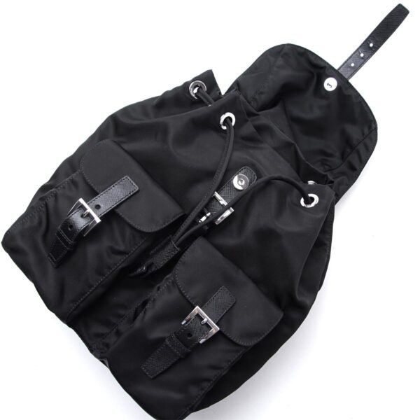 1bz677 oov44 f000206 Prada Vela Backpack Nylon Black