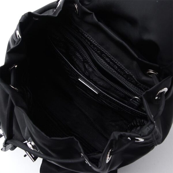 1bz677 oov44 f000207 Prada Vela Backpack Nylon Black