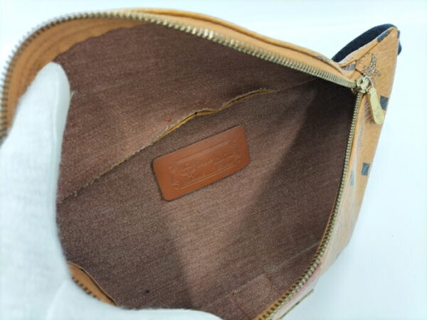 2000013252000046 9 MCM Waist Bag Visetos Leather Brown