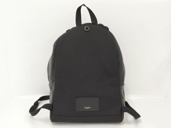 2000015258900007 2 Saint Laurent City Leather Backpack Black