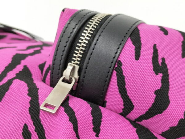 2000025252000016 8 Saint Laurent Paris Zebra Fabric Backpack Pink