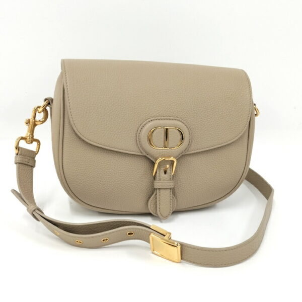 2000075259100009 1 Christian Dior Bobby Shoulder Bag Leather Beige