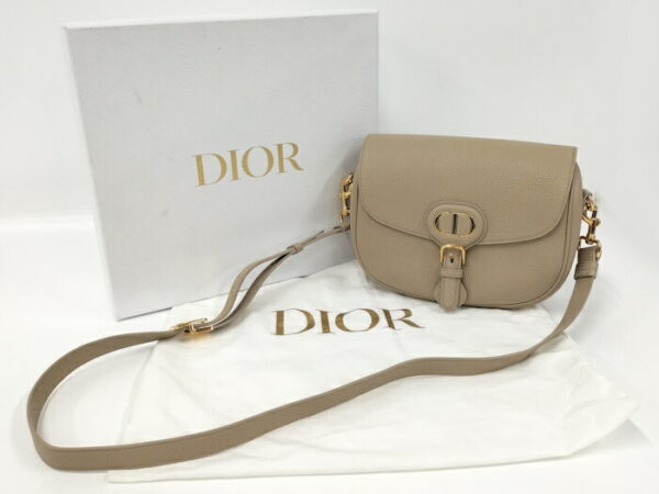 2000075259100009 10 Christian Dior Bobby Shoulder Bag Leather Beige