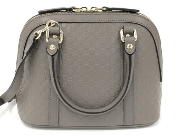 oplus 256 Gucci 2way Shoulder Bag Leather Gray