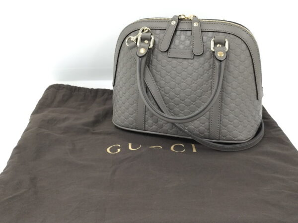 oplus 256 Gucci 2way Shoulder Bag Leather Gray