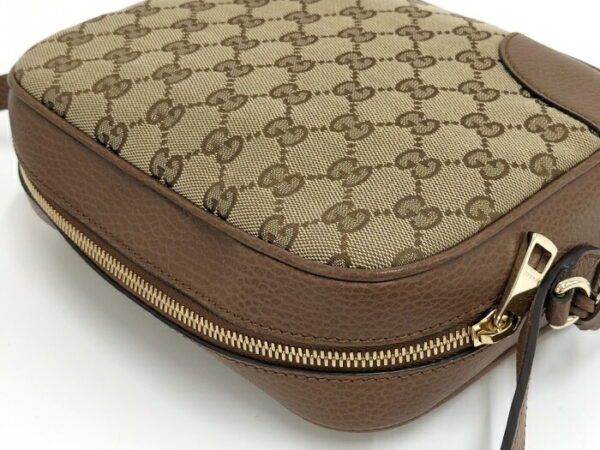 2000087252000455 3 Gucci GG Shoulder Bag Leather Brown