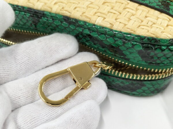 2000087252000500 5 Gucci Ophidia Shoulder Bag GG Marmont Straw Python Green