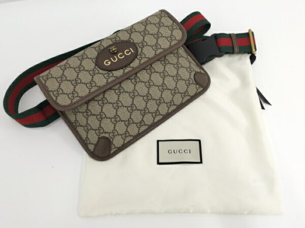 2000087252000605 10 Gucci Body Bag Sherry Line GG Supreme Brown