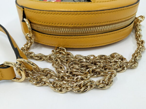 2000087252000636 5 Gucci Chain Shoulder Bag Flora GG Supreme Beige