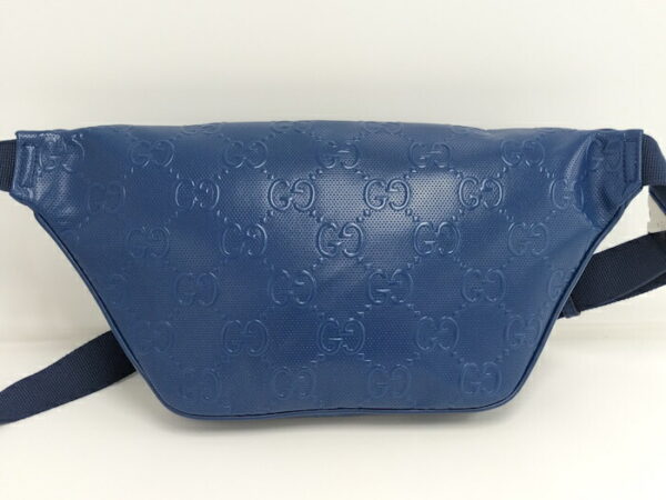 2000087252000670 2 Gucci Body Bag GG Embossed Leather Blue