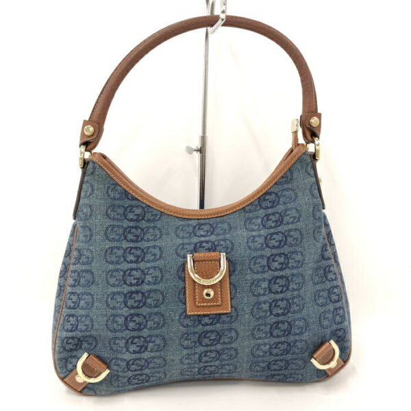 2000087252000685 1 Gucci Abbey Shoulder Bag GG Denim Canvas Blue