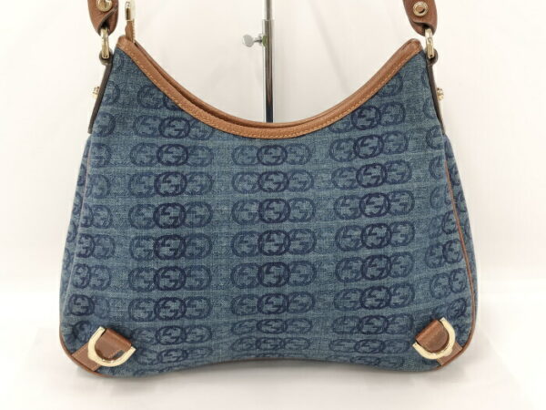 2000087252000685 2 Gucci Abbey Shoulder Bag GG Denim Canvas Blue