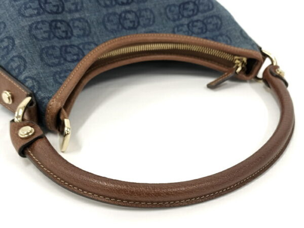 2000087252000685 4 Gucci Abbey Shoulder Bag GG Denim Canvas Blue