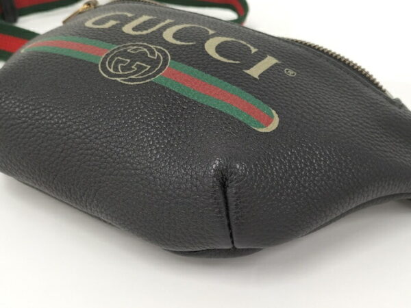 2000087252000694 3 Gucci Waist Bag Sherry Line Leather Black