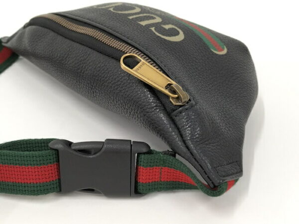 2000087252000694 6 Gucci Waist Bag Sherry Line Leather Black