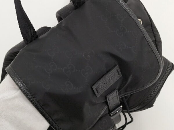 2000087252000695 7 Gucci Backpack GG Nylon Black