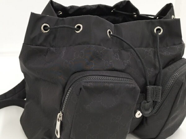 2000087252000695 8 Gucci Backpack GG Nylon Black