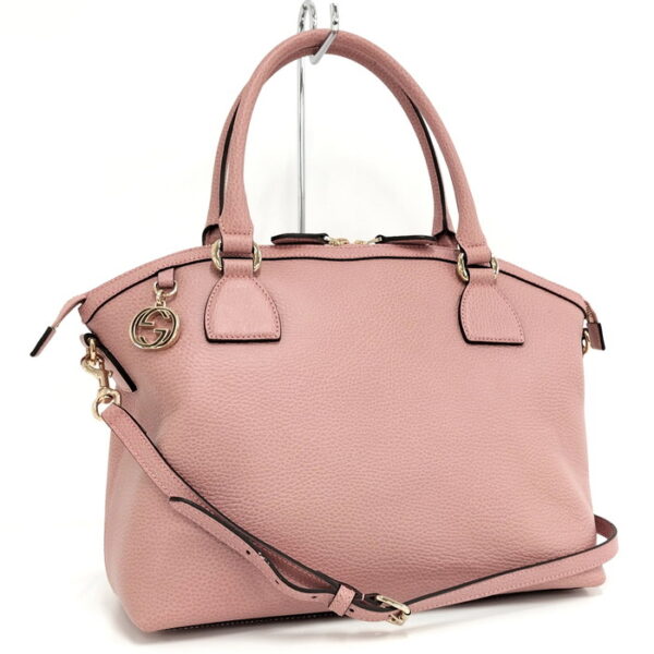 2000087252000700 1 Gucci 2way Handbag Interlocking Leather Pink