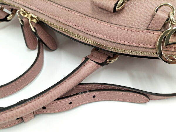 2000087252000700 6 Gucci 2way Handbag Interlocking Leather Pink