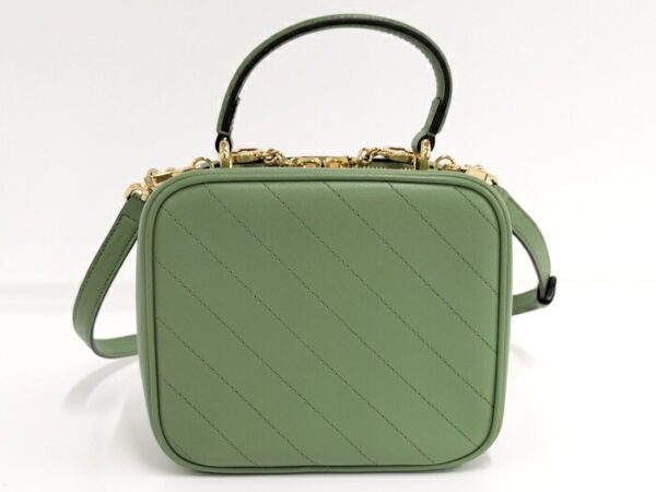 2000087252000707 2 Gucci Blondie 2WAY Shoulder Bag Leather Green