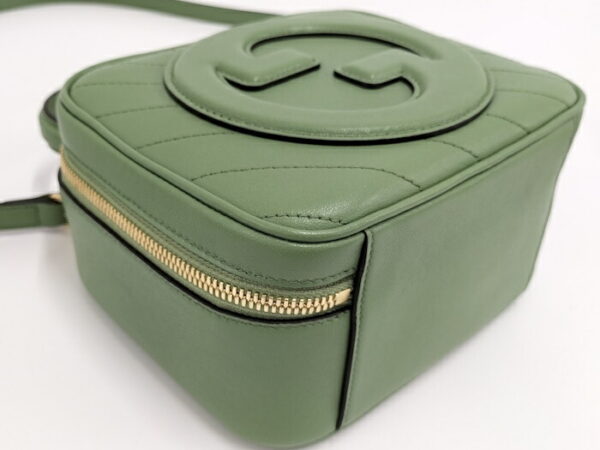 2000087252000707 3 Gucci Blondie 2WAY Shoulder Bag Leather Green