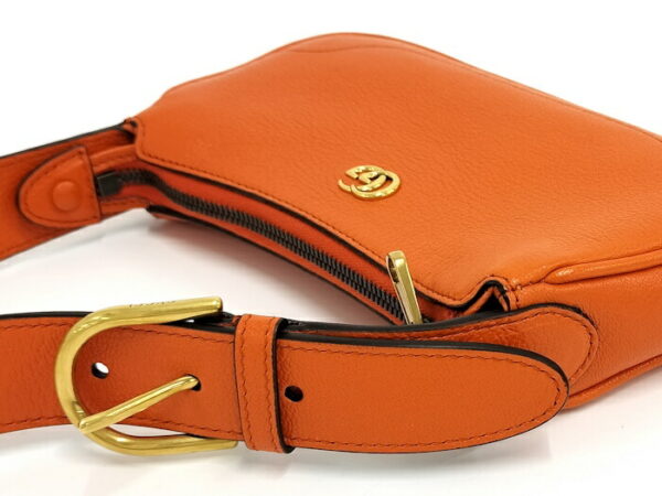 2000087252000738 3 Gucci Aphrodite Mini Shoulder Bag Leather Orange