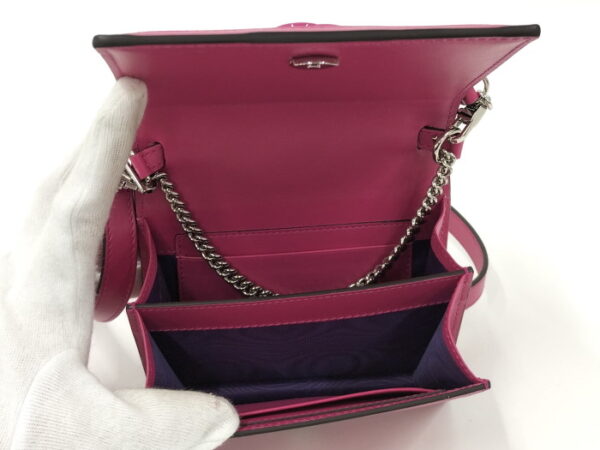 oplus 256 Gucci Shoulder Bag GG Marmont Nylon Leather Pink