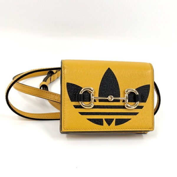 2000087257800511 1 Gucci Adidas Wallet Horsebit Leather Yellow