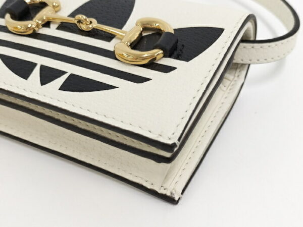 2000087257800514 7 Gucci Adidas Collaboration Wallet Leather White