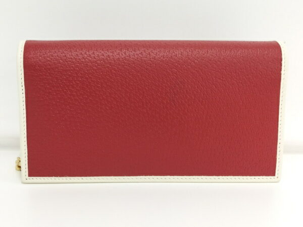 2000087257800519 3 Gucci Chain Wallet Adidas Collaboration Leather Red